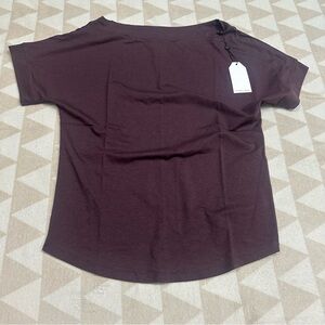 Universal standard dolci short sleeve top raisin